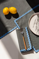 2 Sets De Table Wavy - Gris/Bleu