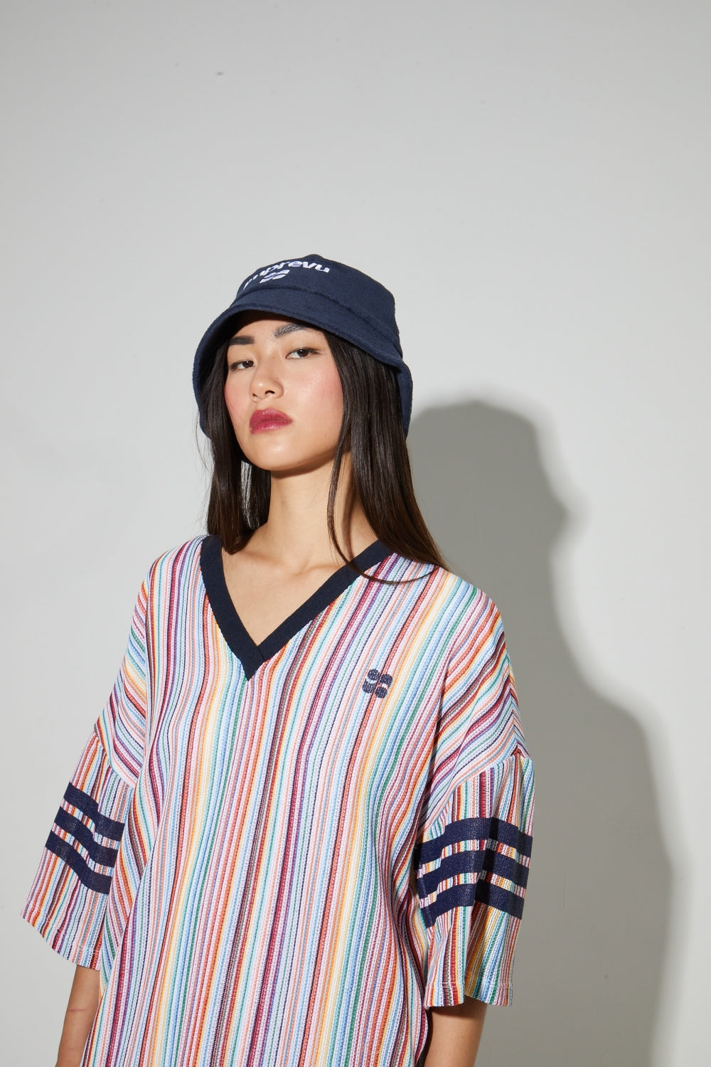 Dress Jody Tricot Italien Rayures Colorful