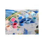 Coffret Peinture Au Numéro - Petit Pinceau - Santorini Par Maja Tomljanovic