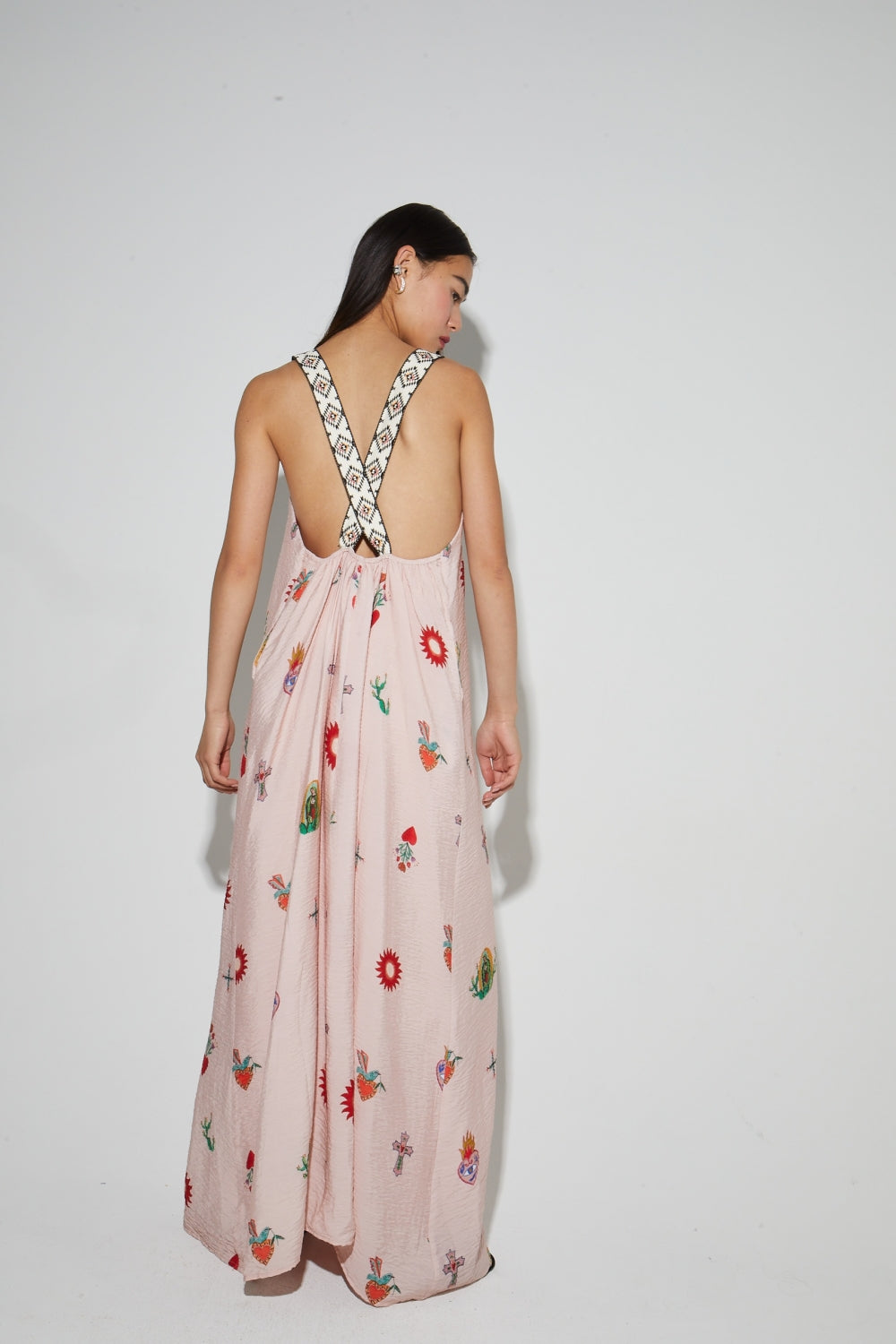 Maxi Dress Imprimé Madone Fabriqué Au Portugal