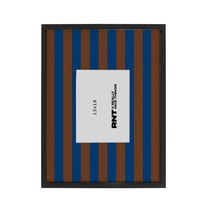 Cadre Photo - Bleu Et Marron