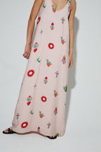 Maxi Dress Imprimé Madone Fabriqué Au Portugal