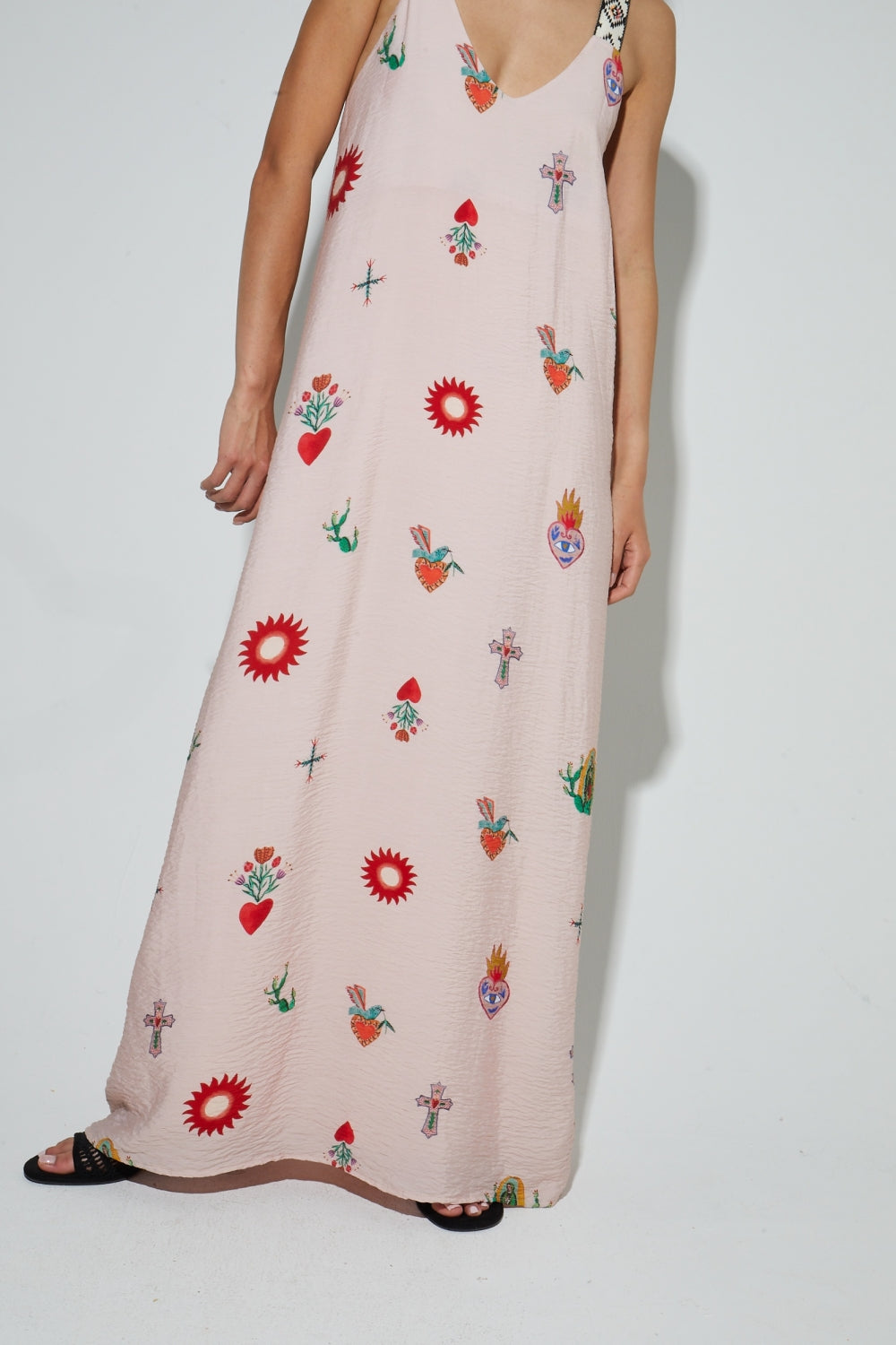 Maxi Dress Imprimé Madone Fabriqué Au Portugal