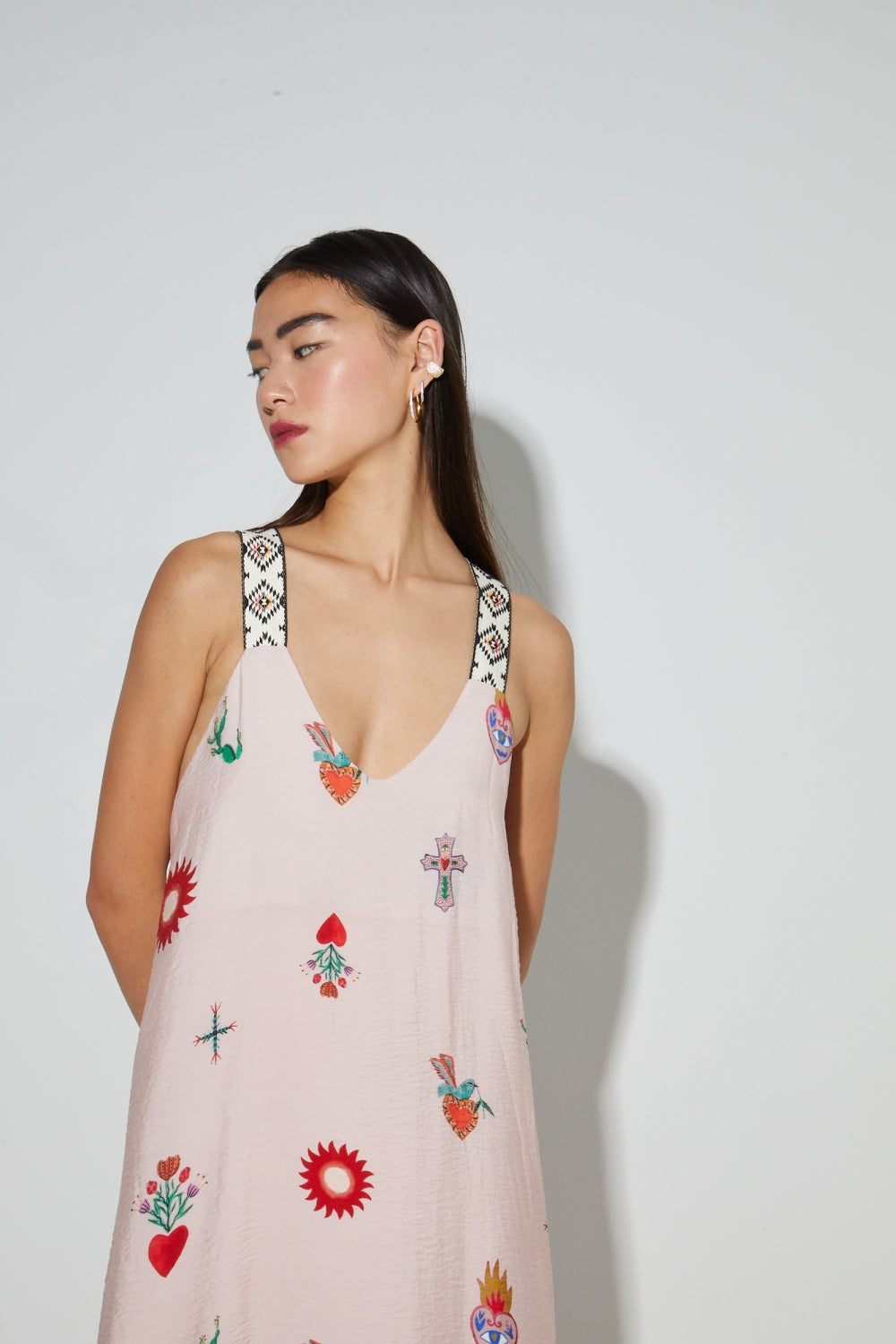 Maxi Dress Imprimé Madone Fabriqué Au Portugal