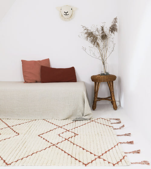 Tapis Viktor - Naturel/Ambre