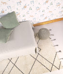 Tapis Viktor - Naturel/Chocolat Noir