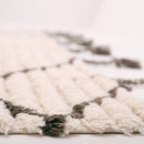 Tapis Viktor - Naturel/Chocolat Noir