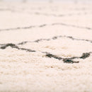 Tapis Viktor - Naturel/Chocolat Noir