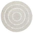 Tapis Laine Feutrée Rond Ajourée Bibek Naturel S