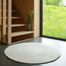 Tapis Rond Laine Feutrée Neethu Naturel L
