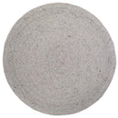 Tapis Rond Laine Feutrée Neethu Gris M