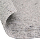 Tapis Rond Laine Feutrée Neethu Gris M