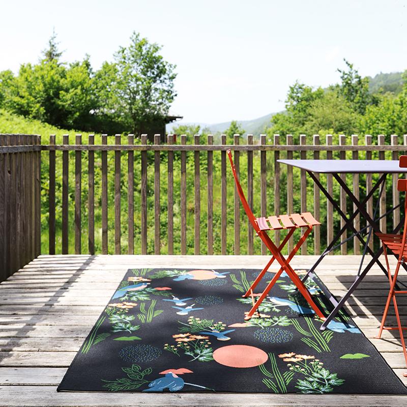 Tapis Design Oiseaux Outdoor Bloom M