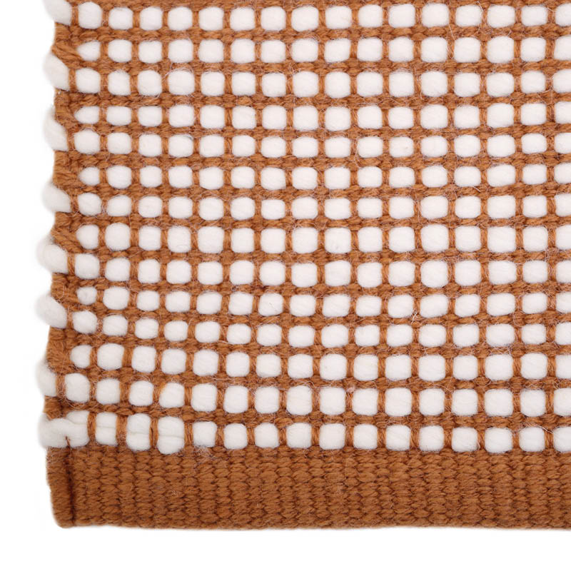 Tapis Laine Contemporain Bergen Caramel L