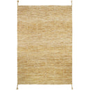 Tapis Laine Contemporain Lhena Jaune Brun S