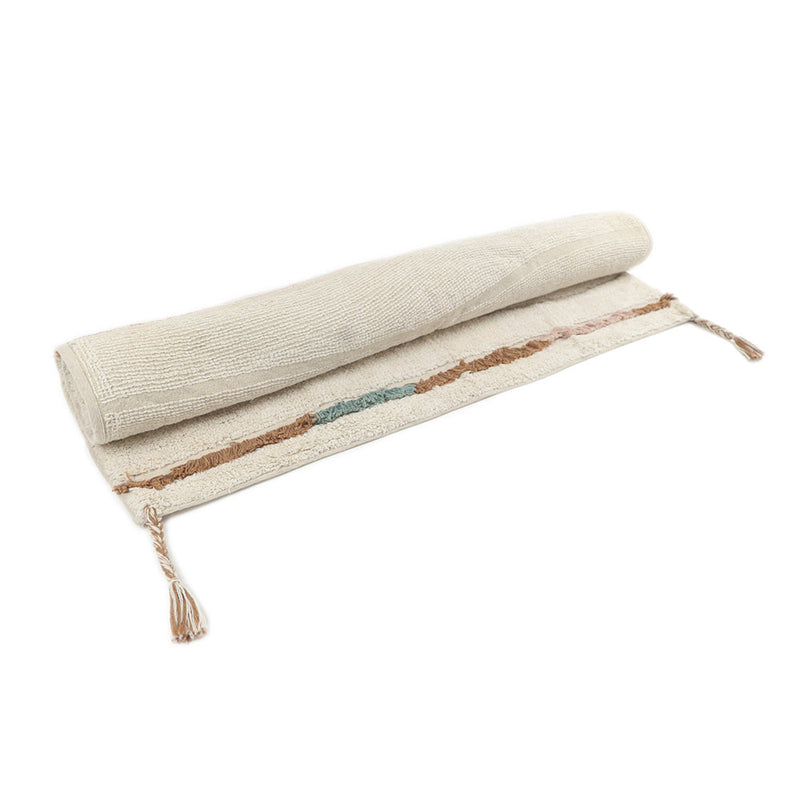 Tapis Chambre Enfant Bohème Coton Lavable Serena