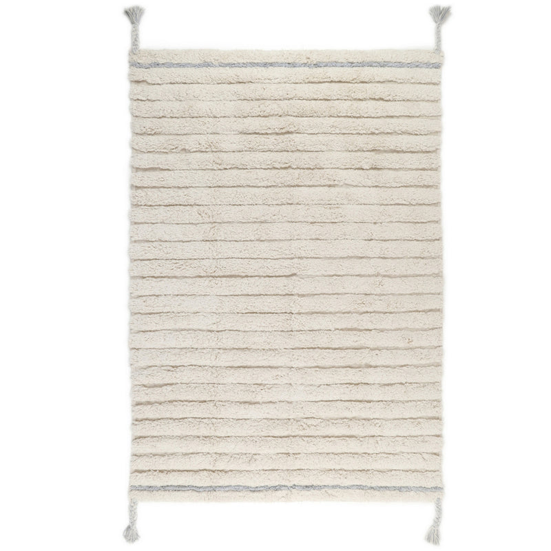 Tapis Dalia - Raw White - Blue