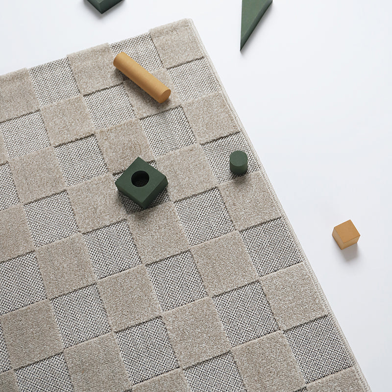 Tapis Contemporain Design Damier Damas L