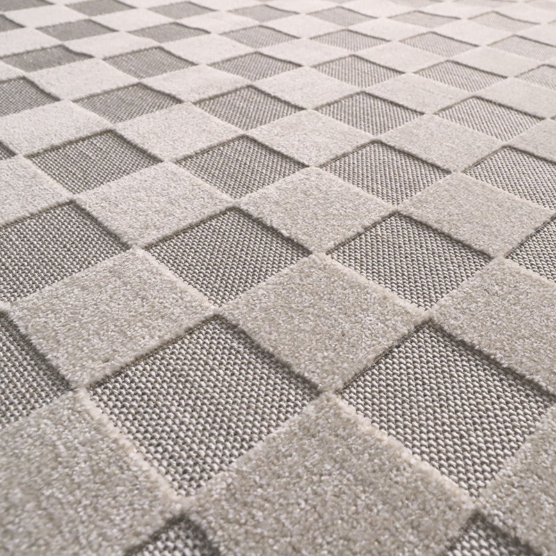 Tapis Contemporain Design Damier Damas L