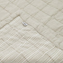 Couverture Bébé Coton Lavé Réversible Anna Sable Lave