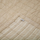 Couverture Bébé Coton Lavé Réversible Anna Caramel