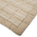 Couverture Bébé Coton Lavé Réversible Anna Caramel
