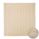 Couverture Bébé Coton Lavé Réversible Anna Caramel