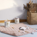 Couverture Bébé Coton Lavé Réversible Anna Terracotta