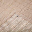 Couverture Bébé Coton Lavé Réversible Anna Terracotta