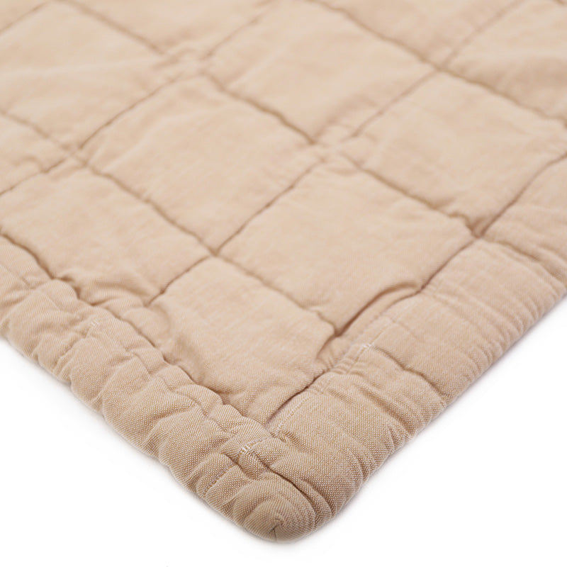 Couverture Enfant Coton Lavé Réversible Anna Terracotta M
