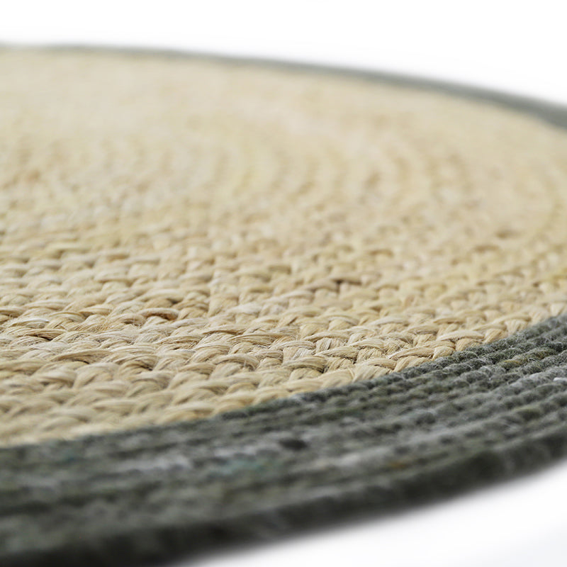 Yhuki Olive S Tapis Jute & Laine