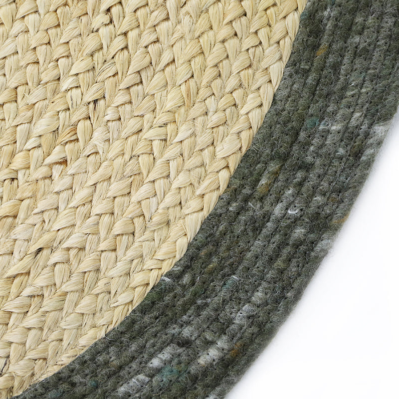Yhuki Olive S Tapis Jute & Laine