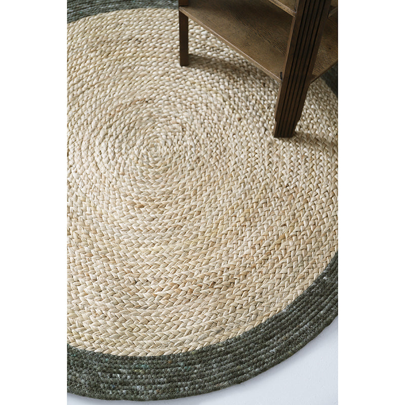 Yhuki Olive S Tapis Jute & Laine