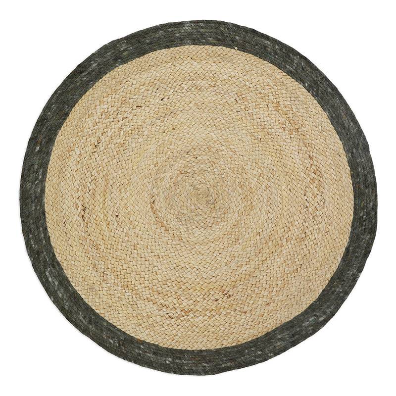 Yhuki Olive S Tapis Jute & Laine