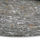 Tapis Rond Laine Feutrée Neethu Olive S