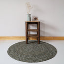 Tapis Rond Laine Feutrée Neethu Olive S