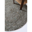 Tapis Rond Laine Feutrée Neethu Olive S