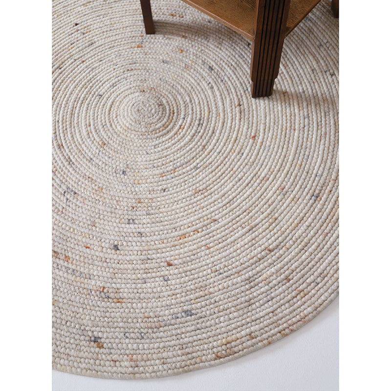 Tapis Rond Laine Feutrée Neethu Avoine L