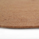 Tapis Rond Laine Feutrée Neethu Toffee L