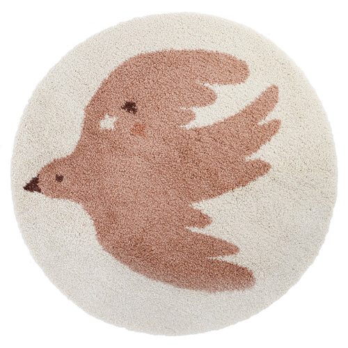 Bohemian Bird Rug - Cream