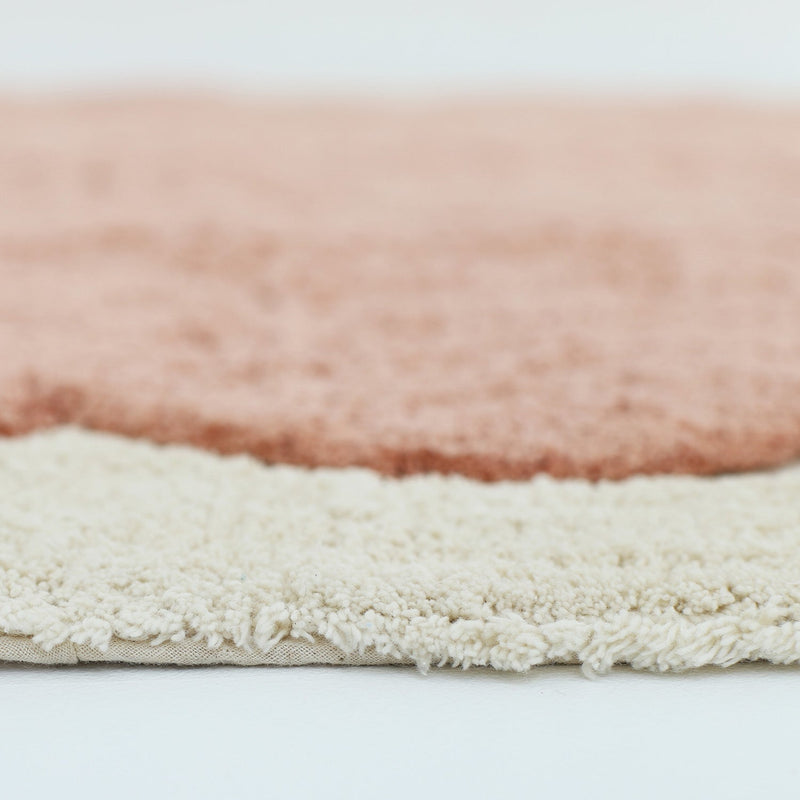 Tapis enfant design festonné Alfonsina Blush nattiot-shop
