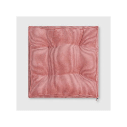 Coussin Carré Gustav En Velours Côtelé - Rose