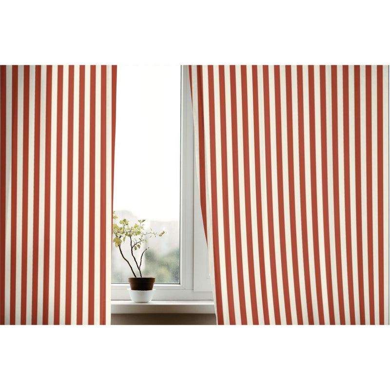 Rideaux Red Stripes - Rouge