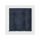 Coussin Carré Gustav En Velours Côtelé - Marine