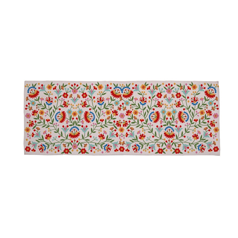 Mexican Flowers Kitchen Mat - Multicolor