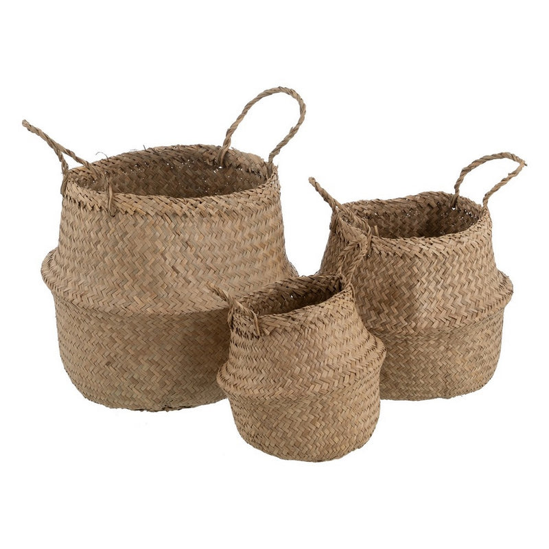 Set De 3 Paniers En Fibres - Naturel