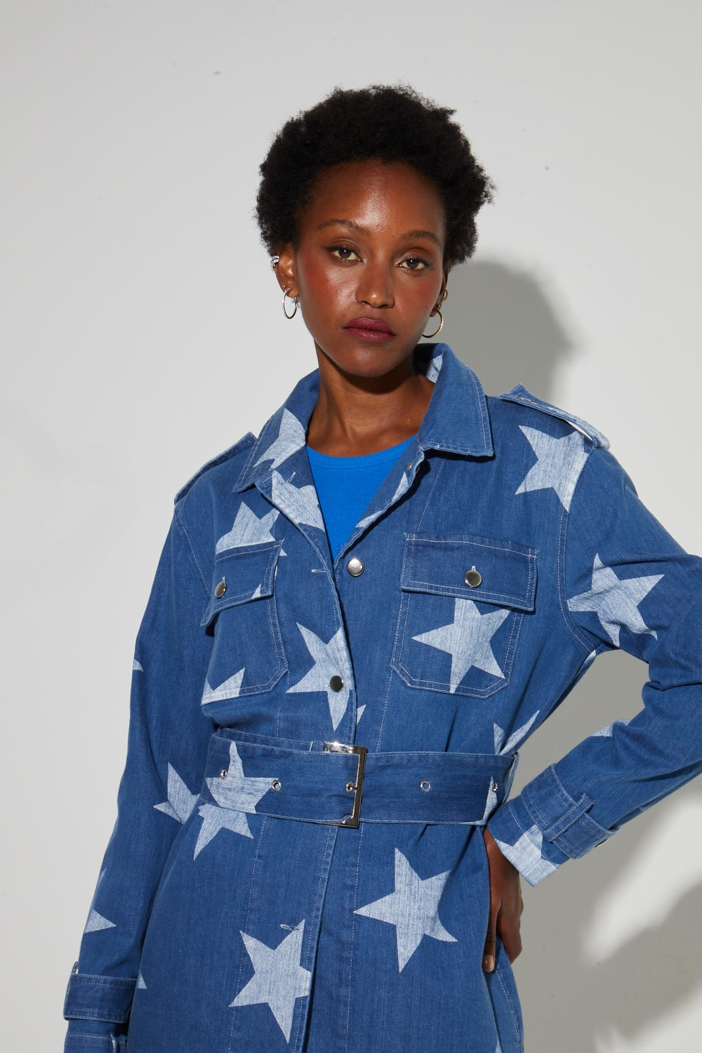 Veste Wally Esprit Workwear, Imprimé Étoile Fabriquée En Italie