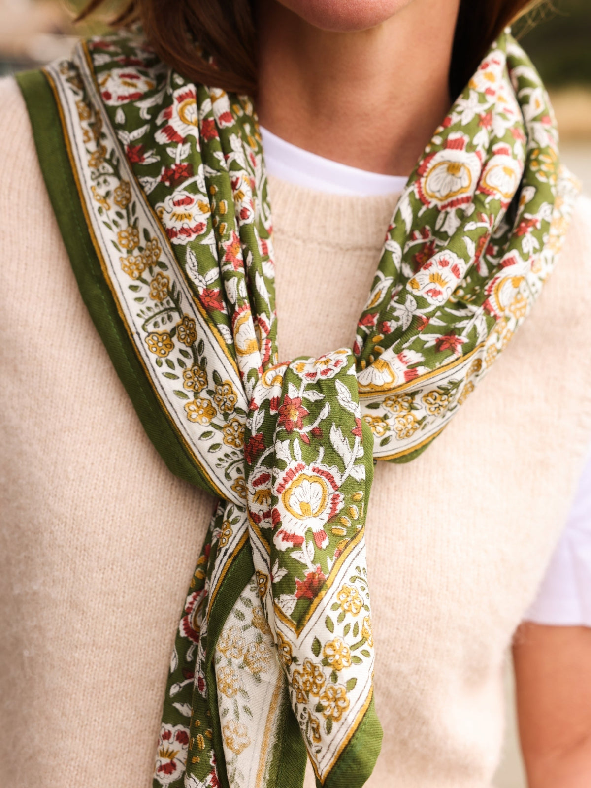 Foulard Adulte New Delhi Vert