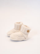 Chaussons En Laine Mélangée - Écru