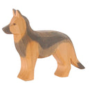 German Shepherd Dog wooden figurine, ethically and artisanally made. Ostheimer selection on amaetc.com, eco-friendly concept store for children
